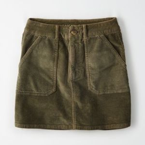 AEO High-Waisted Corduroy A-Line Skirt - Size 18